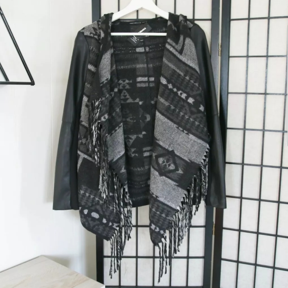 Vegan (Minus the) Leather Fringe Jacket